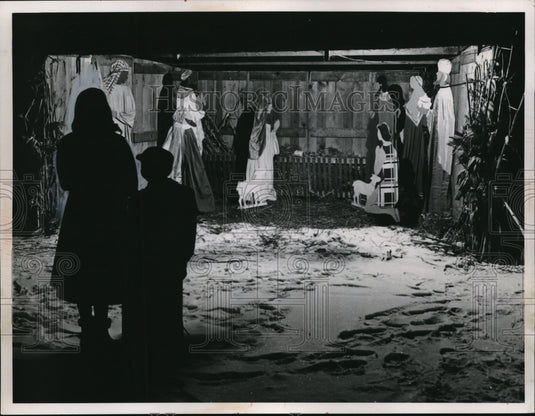 1958 Press Photo The Holy family at the Heights Christian Church