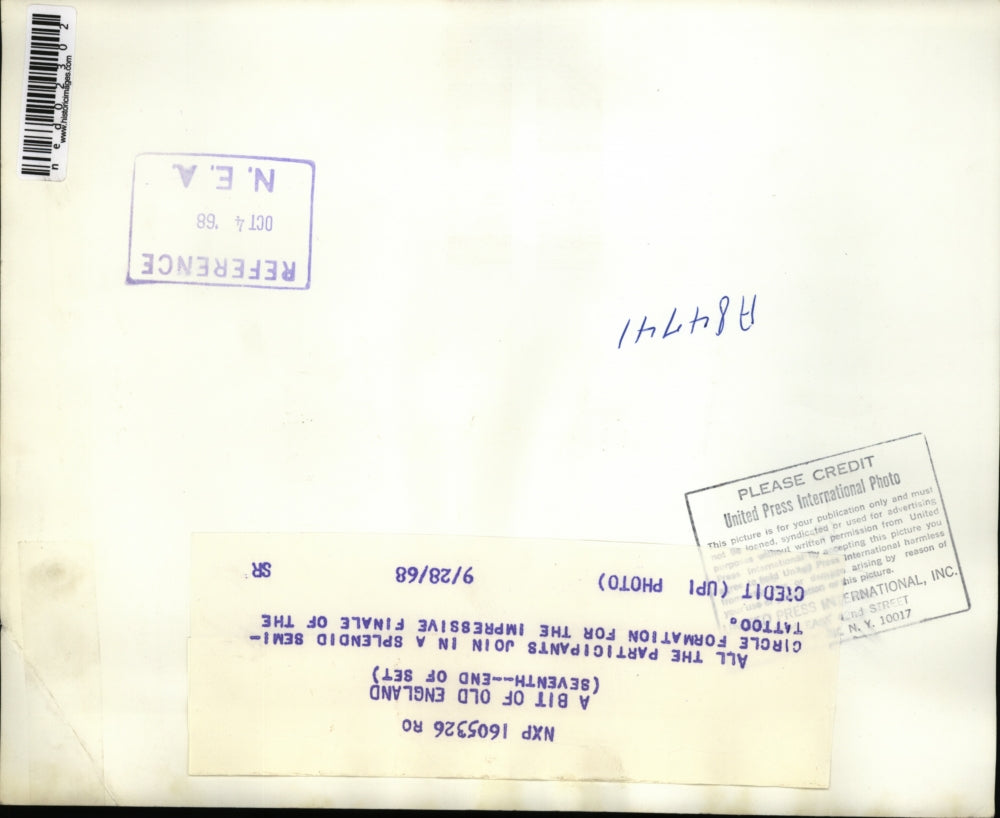 1968 Press Photo The impressive finale of the Tatoo event