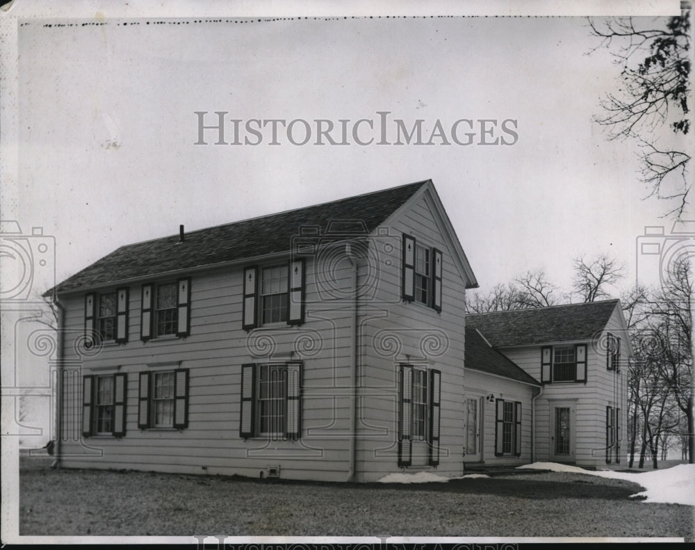 1934 Press Photo Home of Mrs Wm Rafferty at Morocco, Ind