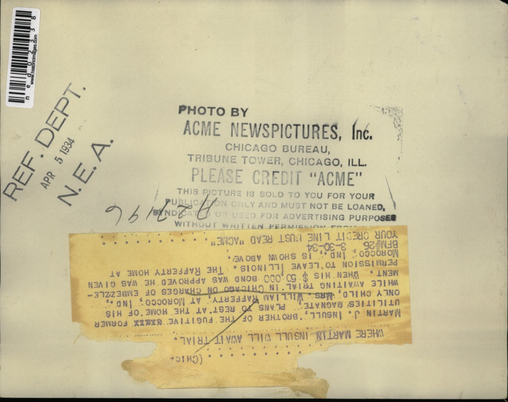 1934 Press Photo Home of Mrs Wm Rafferty at Morocco, Ind