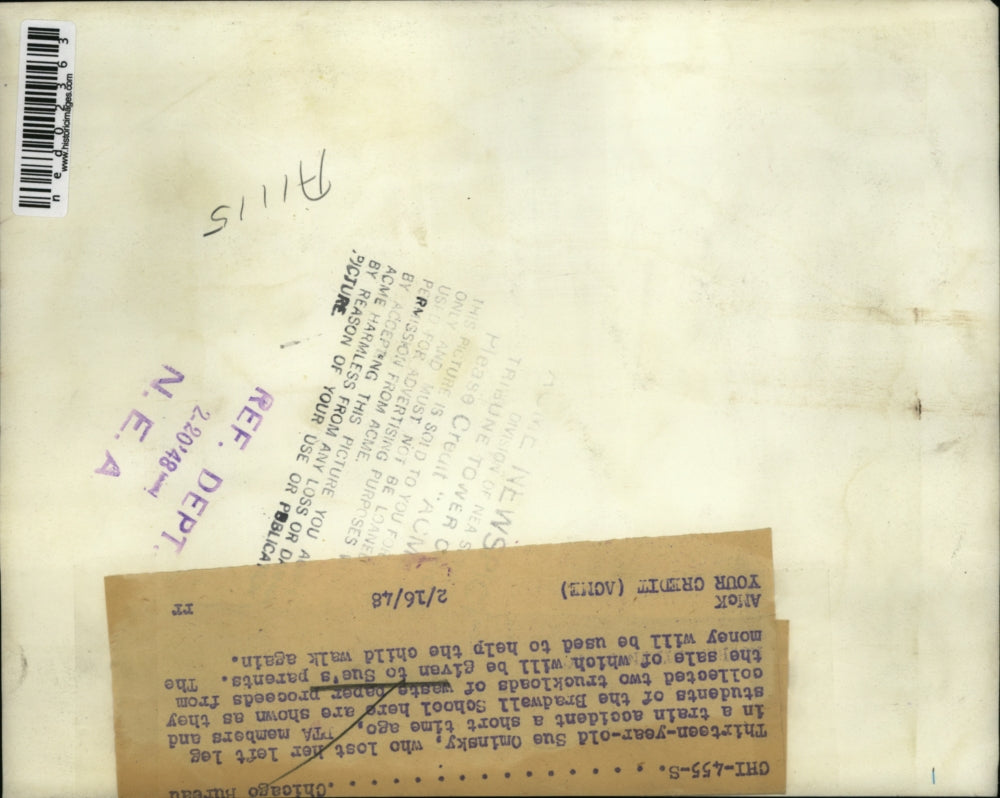 1948 Press Photo JTA members and students of Bradwell collects waste paper