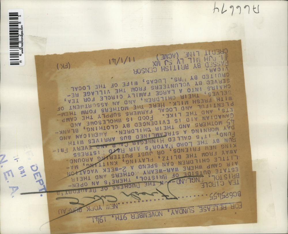 1941 Press Photo istol England Duchess of Beaufort's estate now Hinnegar camp