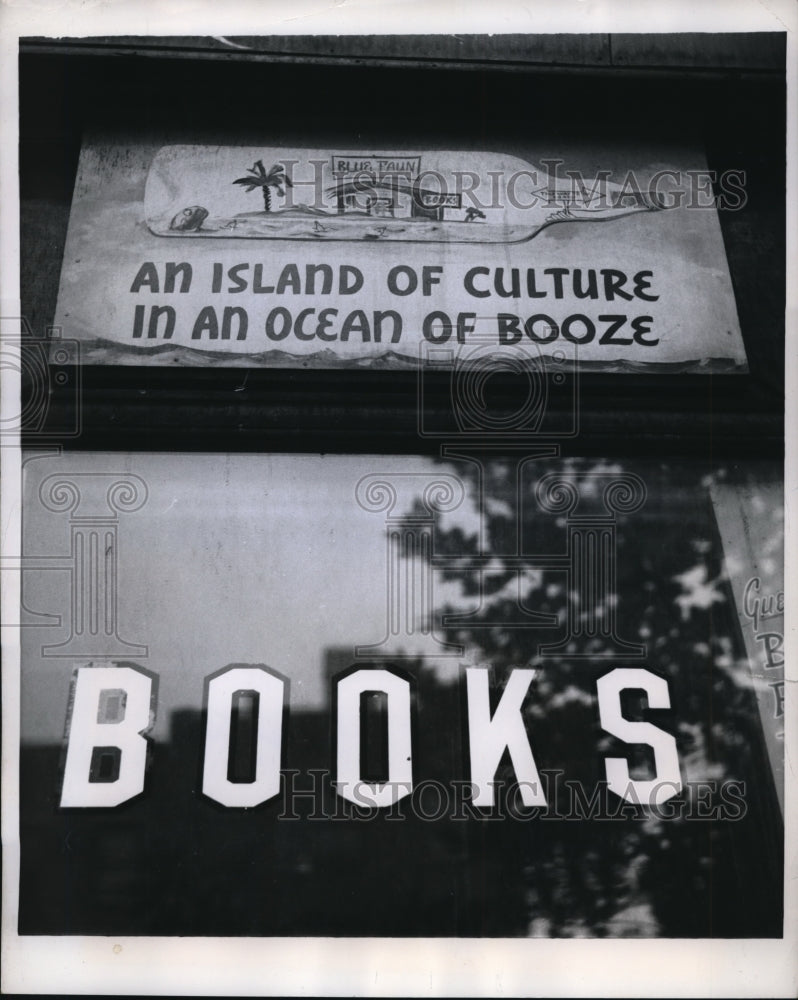 1959 Press Photo stocked with saloons and nightspots 3rd avenue