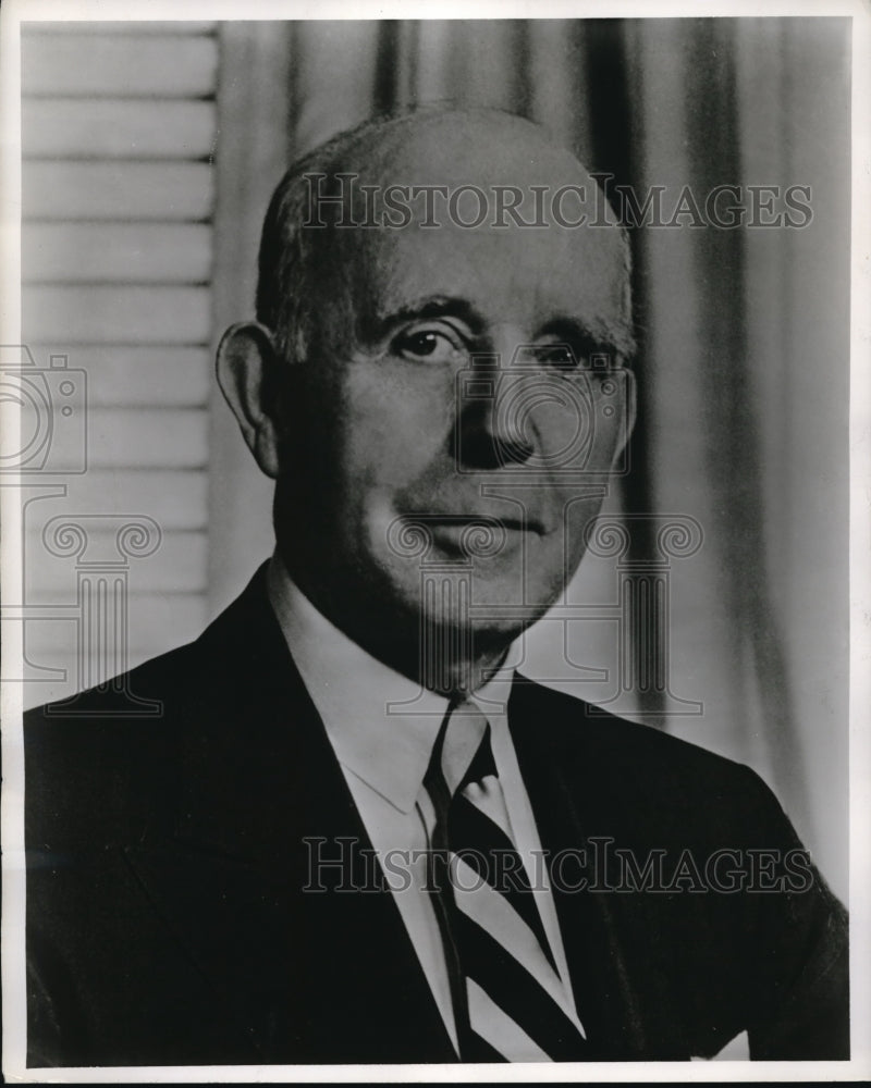 1958 Press Photo Edward H.Little Chairman of the Board & President