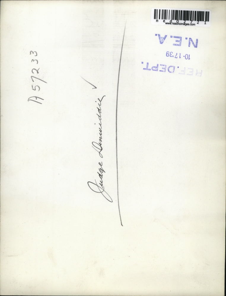 1939 Press Photo The photograph of Judge Denwiddie