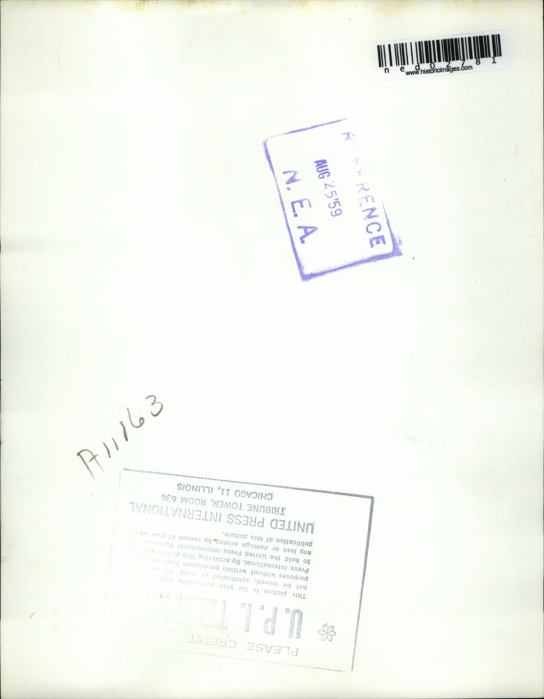 1959 Press Photo Angola Ind Mike Beall age 9 recovers from food poisoning