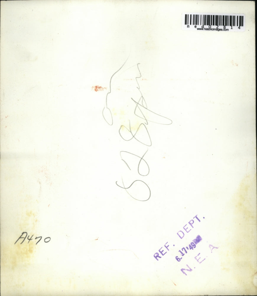 1949 Press Photo Philadelphia Pa Judge Frederick V Follmar with Ralph Rowland