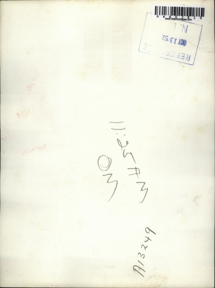 1952 Press Photo Steel truck that bus crashed into