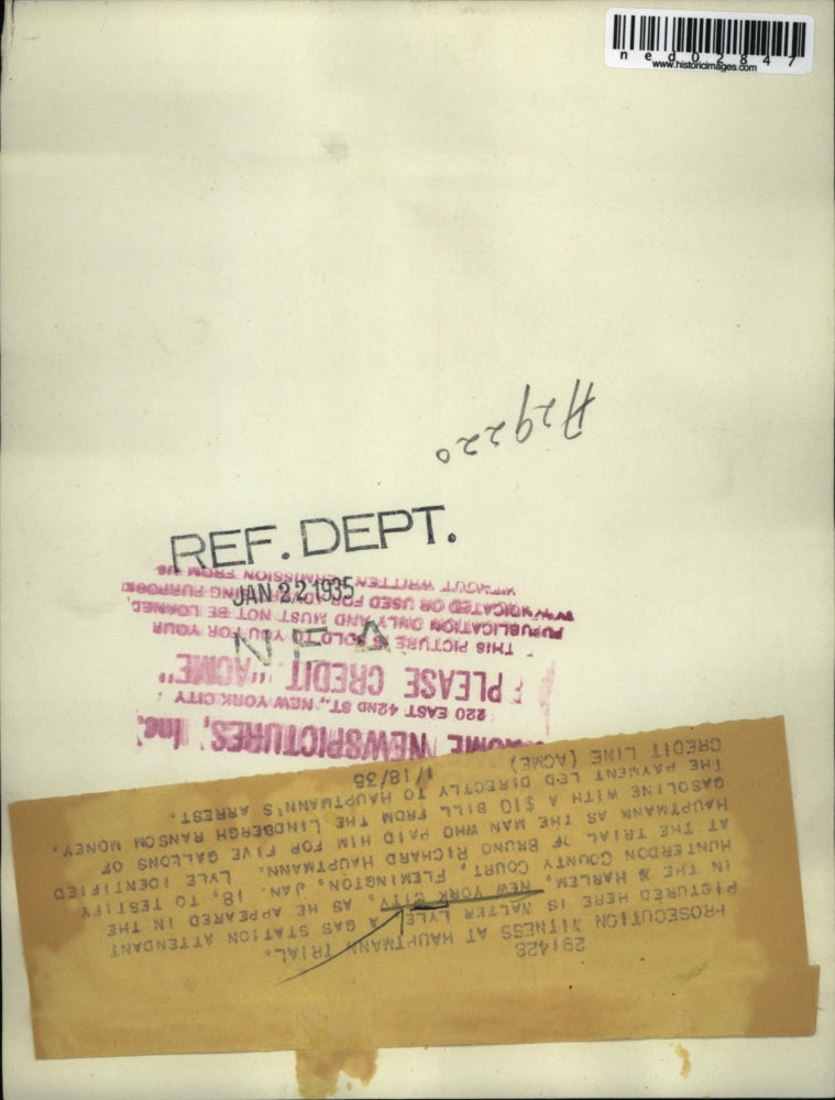 1935 Press Photo Walter Lyle as he appeared in Hunterdon Court to testify