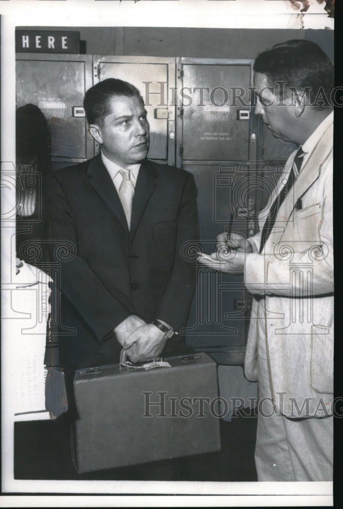 Load image into Gallery viewer, 1957 Press Photo Hoffa will attend a federal court for a pretrial to his case

