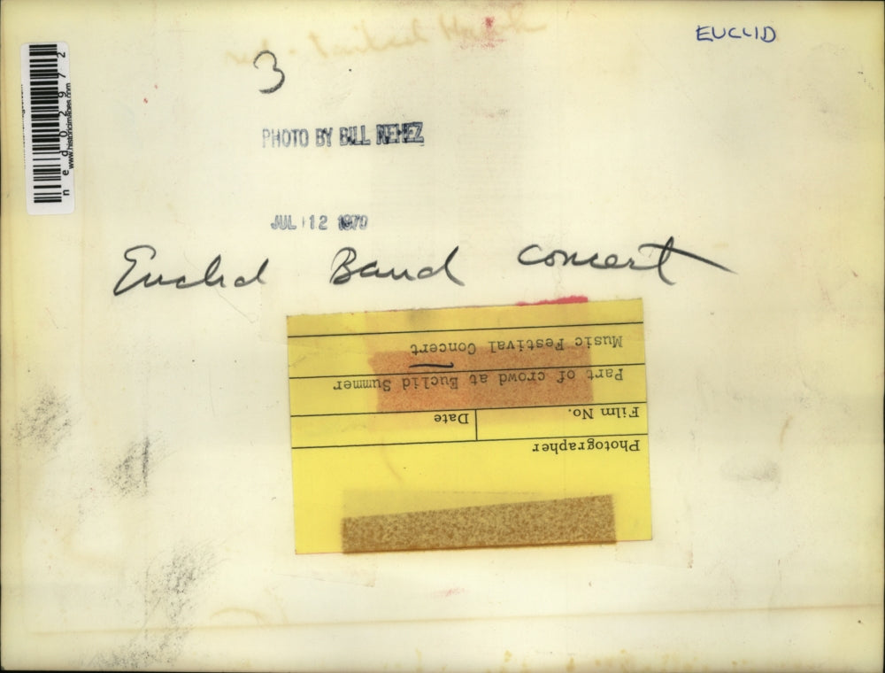 1970 Press Photo At the Euclid Summer Music Festival Concert