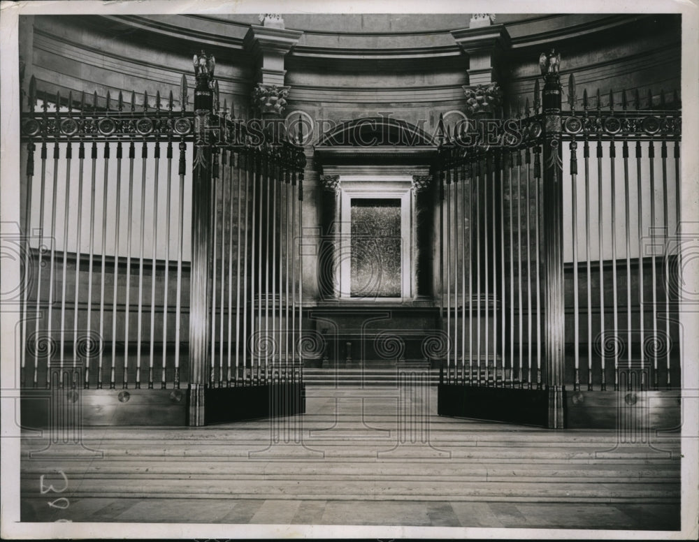 1935 Press Photo Shrine Room in National Archives Building in Washington DC