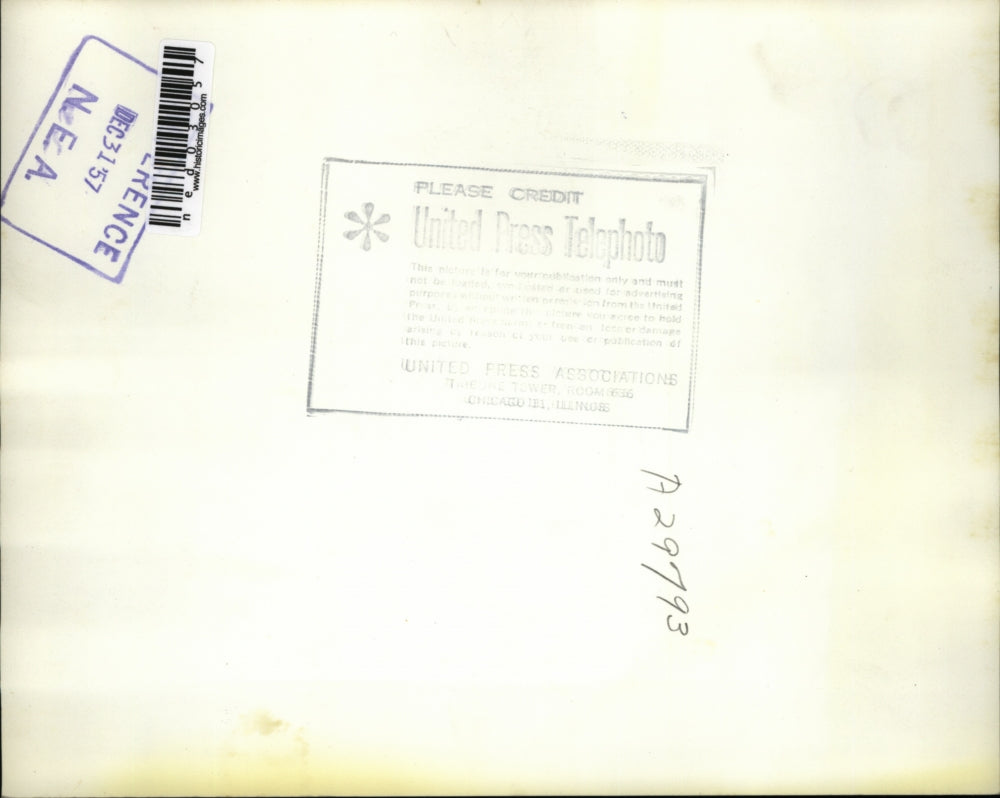 1957 Press Photo Billy Perry, 7, A precious child being watched over asking as a