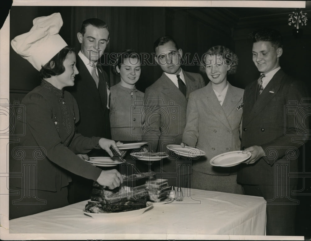 1936 Press Photo 4-H Clubs of Chicago, Mary F Sellers, Jerry Rowan, MJ Topovski