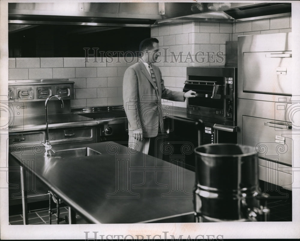 1956 Press Photo David Clark is a resident in hospital administration