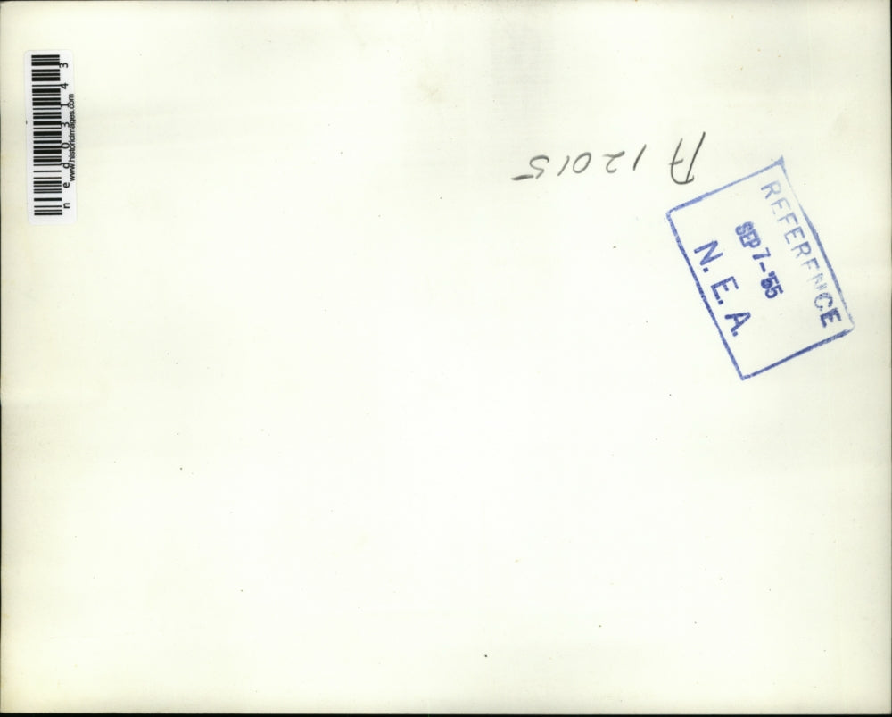 1955 Press Photo Erie Pa Charles Wilson on his sinking boat from a storm