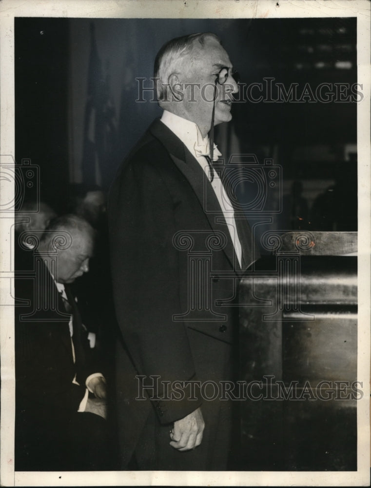 1936 Press Photo Wash DC Sec of State Cordell Hull at World power conference