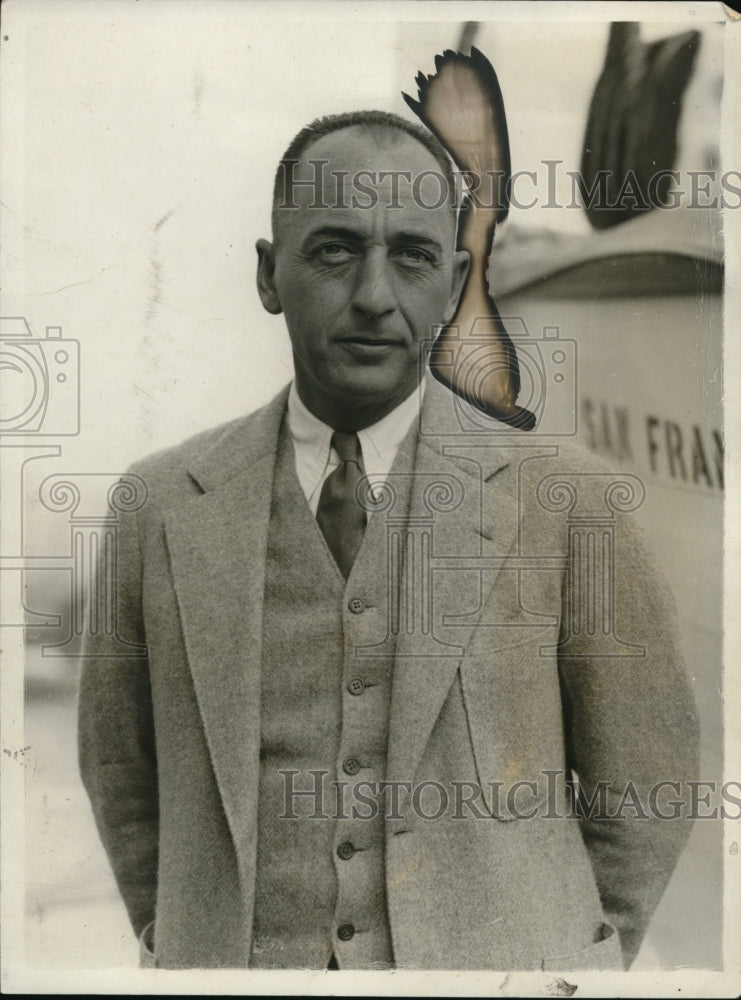 1931 Press Photo Major Ralph J Mitchell USMC - ned03352