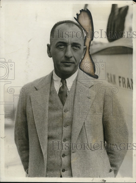 1931 Press Photo Major Ralph J Mitchell USMC - ned03352