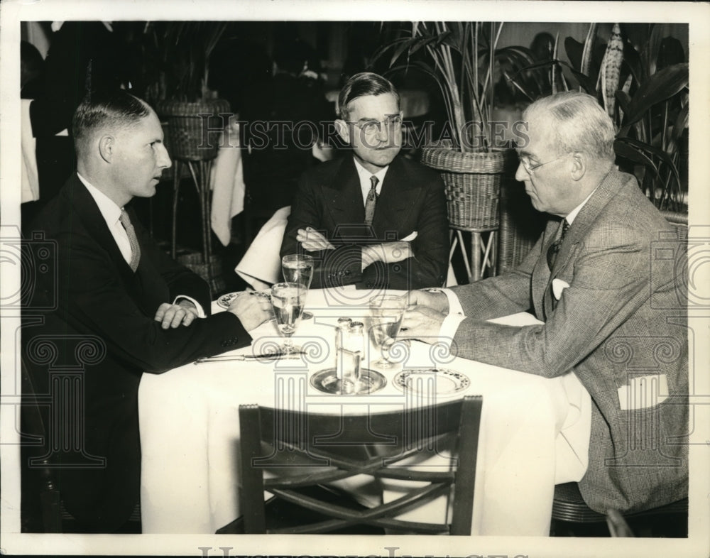 1934 Press Photo White Sulphur Springs W Va C Hook, ET Weir & J Caim