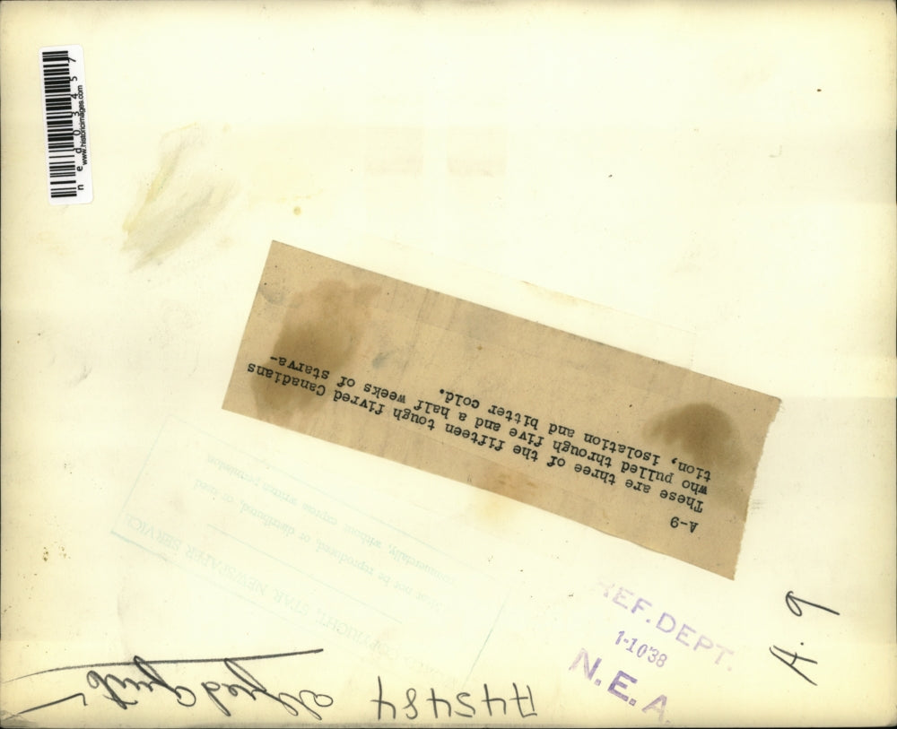 1938 Press Photo Canadians who survived in wilds for 5 weeks after crash