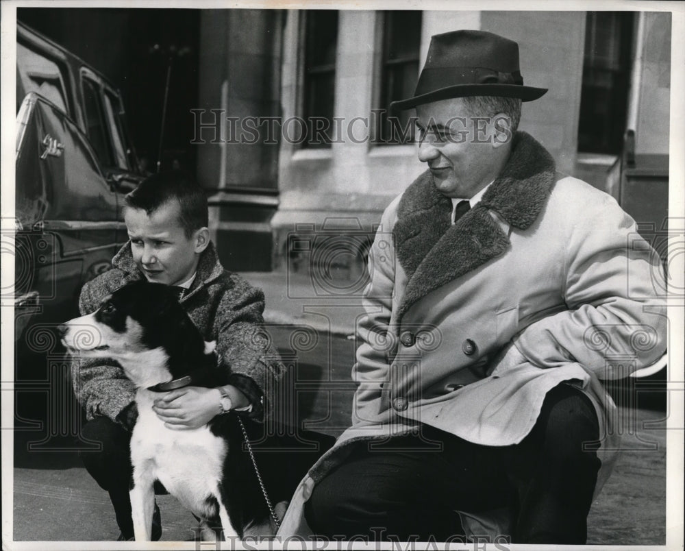 1962 Press Photo Beau named research dog of the year for contribution