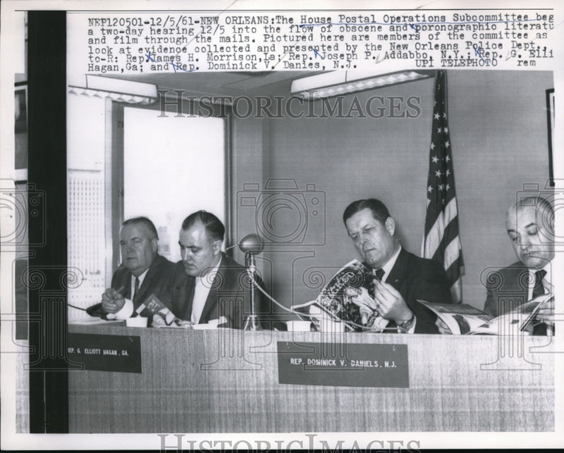 Load image into Gallery viewer, 1961 Press Photo New Orleans House Postal Operations Subcommittee

