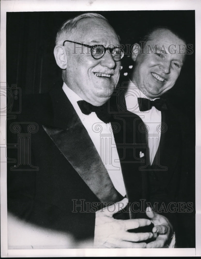 1951 Press Photo Paris France Russians Andrei Vishinsky & UN delegate J Malik