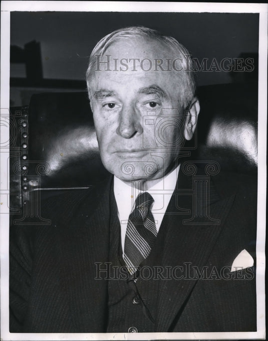 1955 Press Photo Former State Sec. Cordell Hull is out of coma in Naval Hospital
