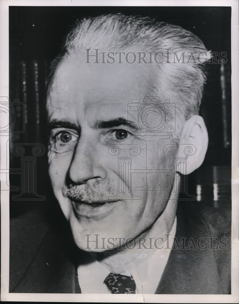 1952 Press Photo Wash DC Diplomat John Carter Vincent loyalty risk