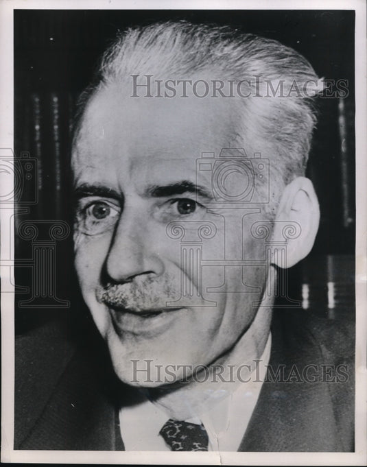 1952 Press Photo Wash DC Diplomat John Carter Vincent loyalty risk