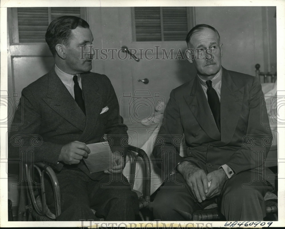 1938 Press Photo Wing Commander Alexander Davidson and Sir Edward Ellington