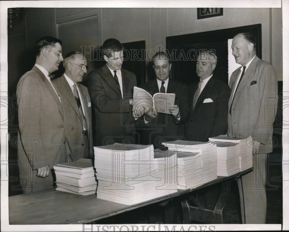 1954 Press Photo Brotherhood of Locomotive Engineers & Nation's Railroads