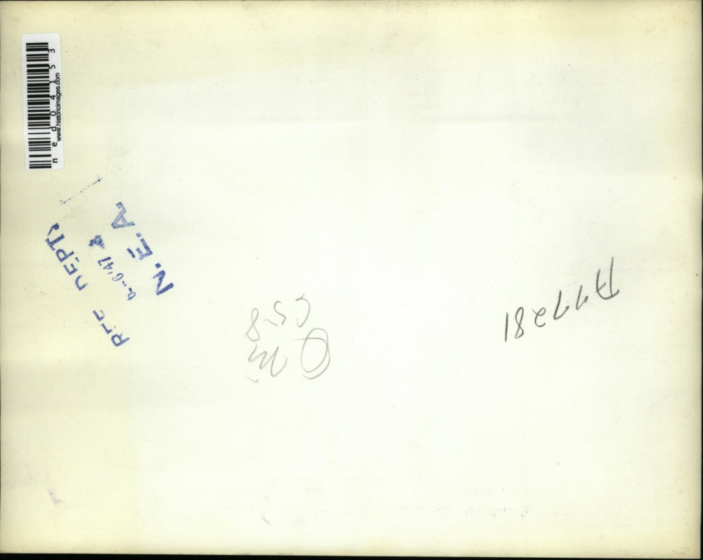 1947 Media Photo Patient Jackie Anthony receives food from mother Mrs JF Anthon