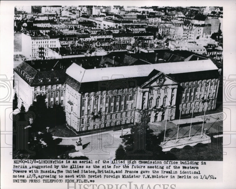 Load image into Gallery viewer, 1953 Press Photo London air view of Allied High Command building in Berlin

