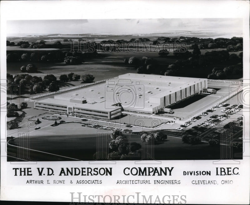 Load image into Gallery viewer, Press Photo Aerial view of the VD Anderson Company in Cleveland Ohio
