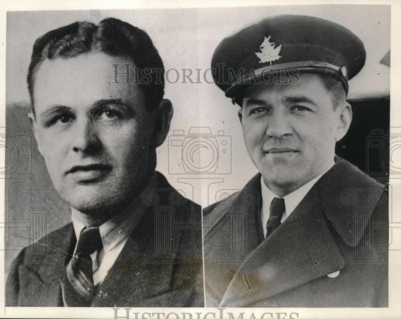 Load image into Gallery viewer, 1941 Press Photo Lloyd and Capt. Twiss are passengers of the plane crashed
