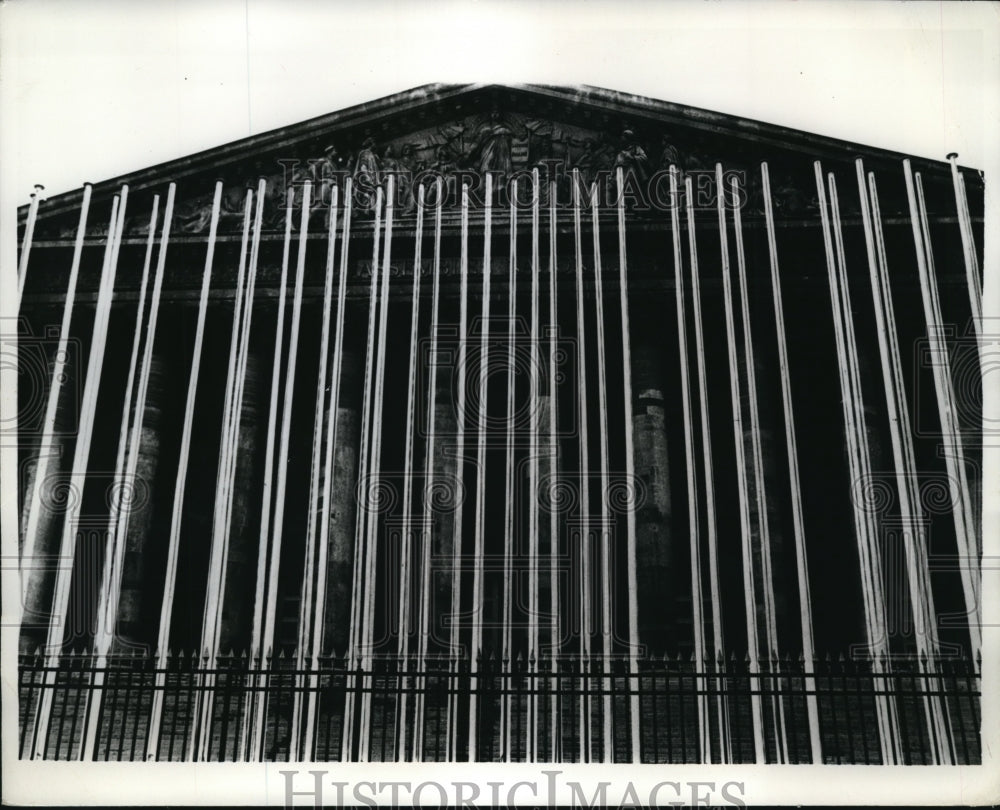 1971 Press Photo Wooden match sticks at Conference of Interparlimentary Union