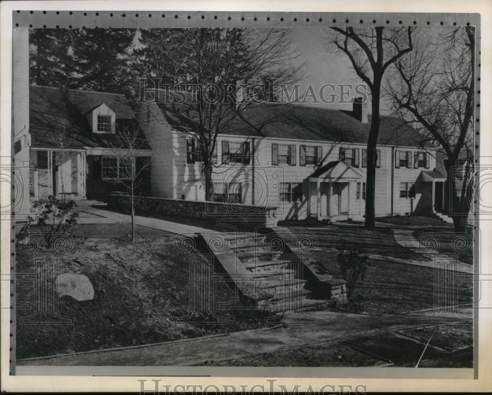 1950 Press Photo Prentiss Park apartments in Cleveland Ohio