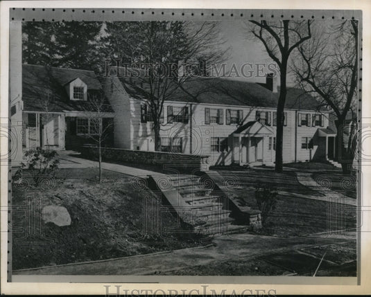 1950 Press Photo Prentiss Park apartments in Cleveland Ohio