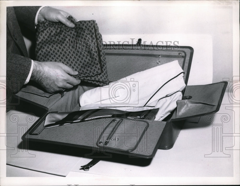 1960 Press Photo Overnight bag mainly for men