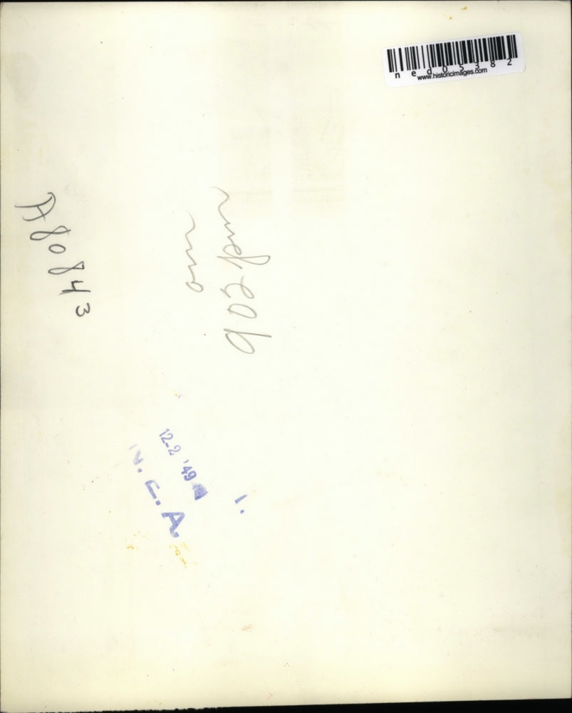 1949 Media Photo Walpole Mass Patrick Parker & patrolman Tom Costello, robbery