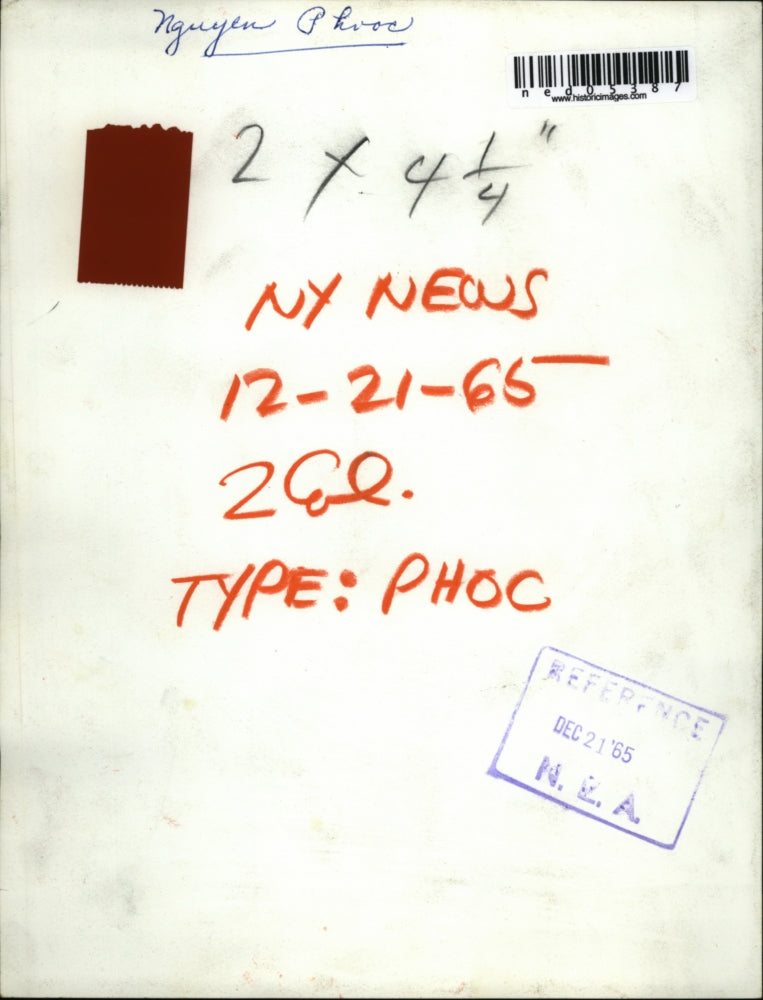 1965 Media Photo Nguyen Phovoc at a scholl lunchroom