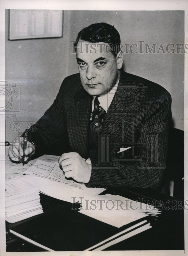 1935 Press Photo M Paris chief of new bureau in Paris to aid tourists- Historic Images