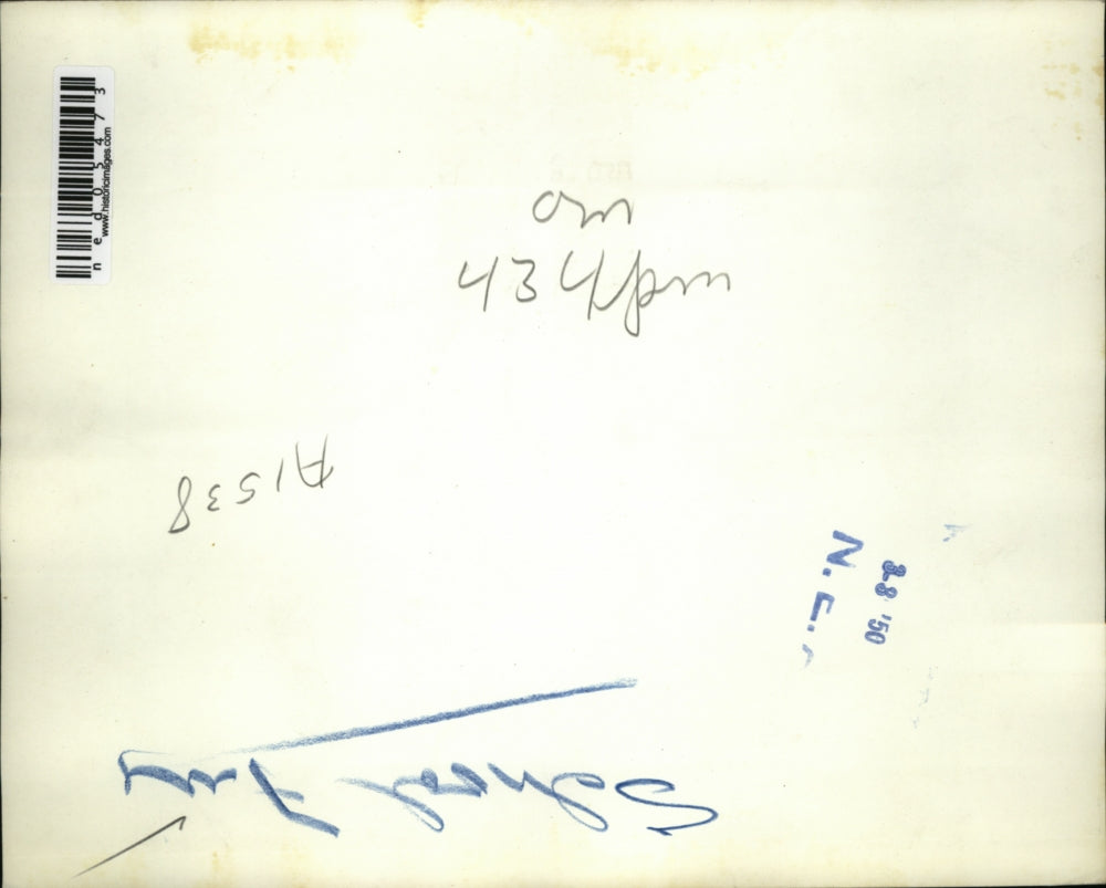 1950 Press Photo Hammond Ind Firemen at ruins of Parrish school