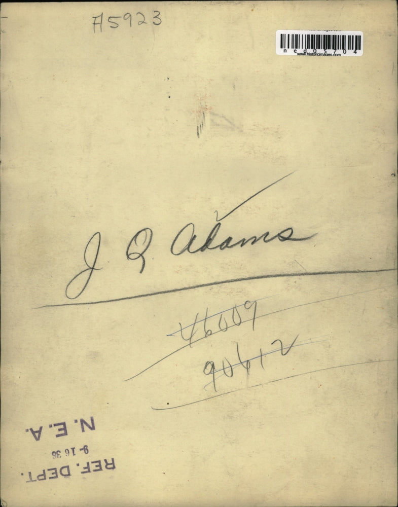 1936 Press Photo Mr. John Quincy Adams of Massachusetts