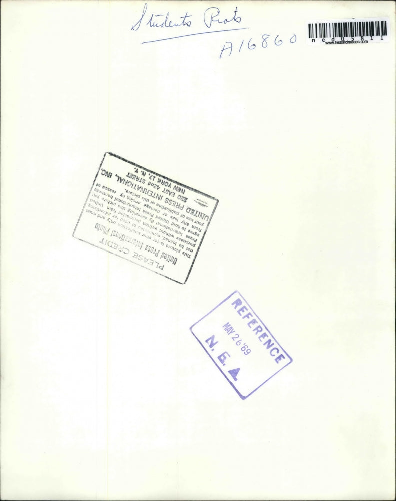 1969 Media Photo Police Subdue students who disrupted Regent meeting at Calif.