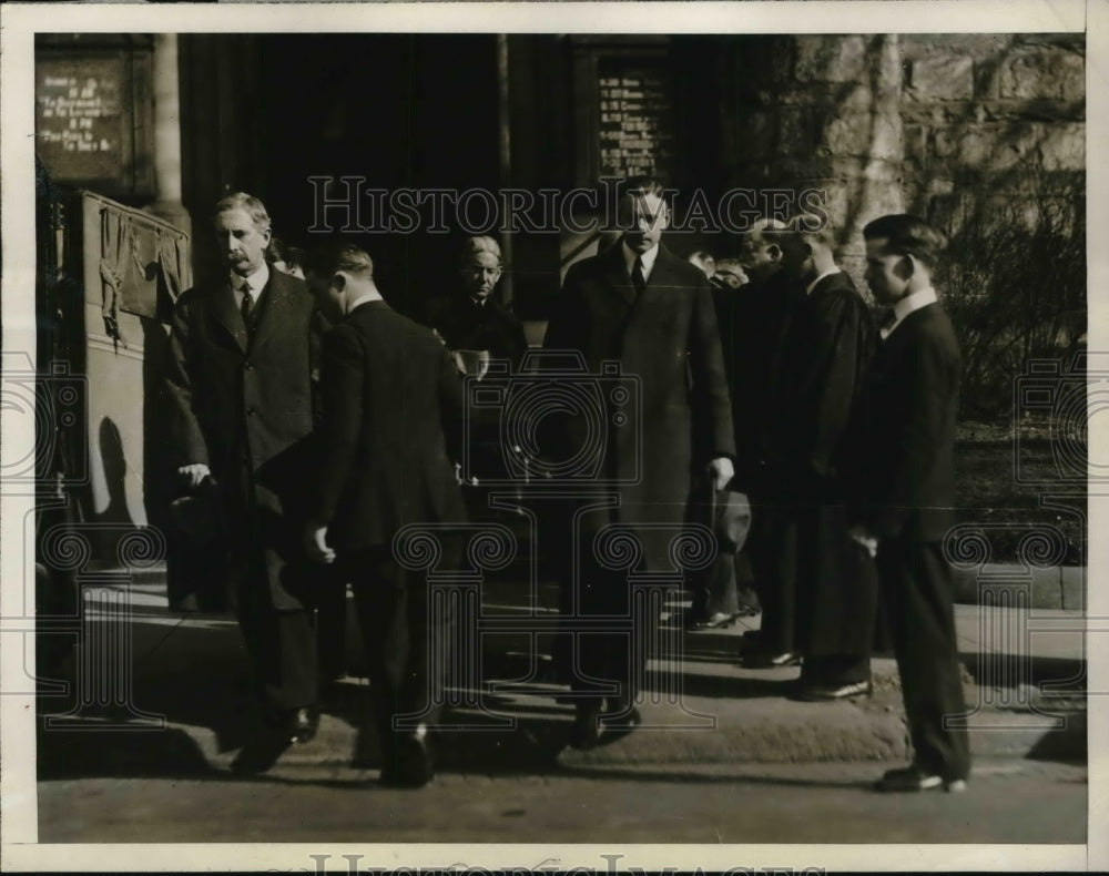 1927 Press Photo Funeral of scientist CD Walcott in Wash DC