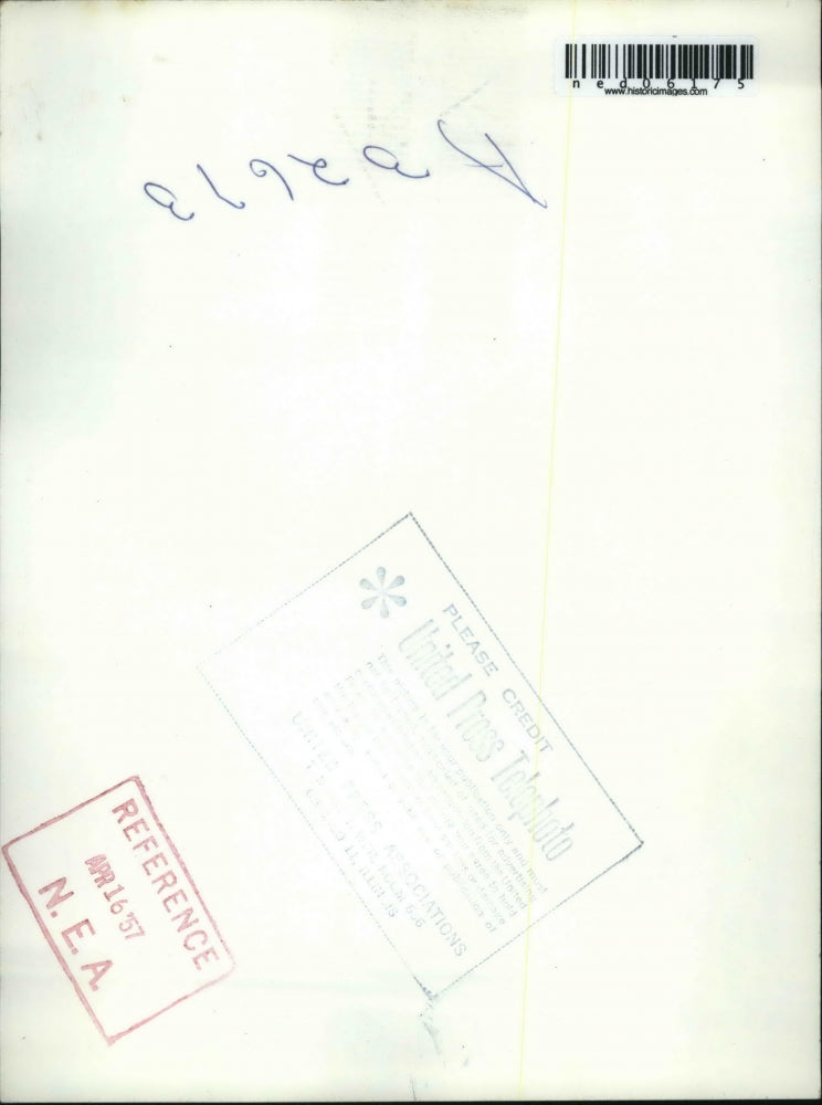 1957 Press Photo Boston former British Prime Minister Sir Anthony Eden