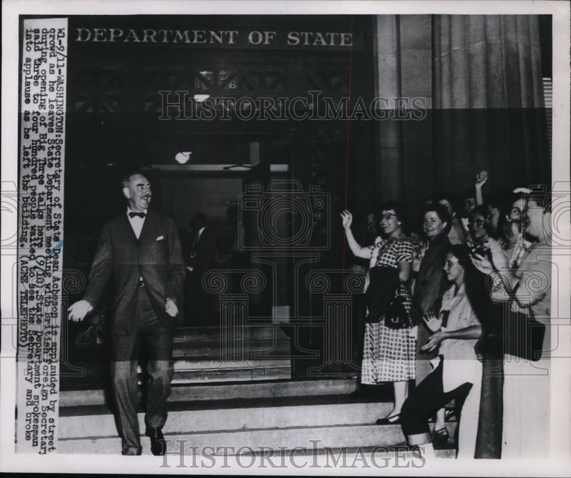 Load image into Gallery viewer, 1951 Press Photo Washington Secretary State Dean Acheson

